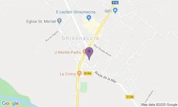Localisation LCL Agence de Ghisonaccia