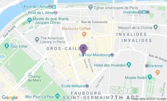 Localisation Banque Populaire Agence de Paris Bosquet