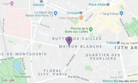 Localisation LCL Agence de Paris Boite aux Cailles