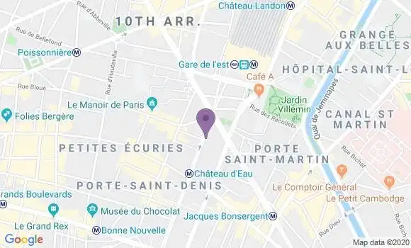 Localisation Banque Populaire Agence de Paris Gare de l