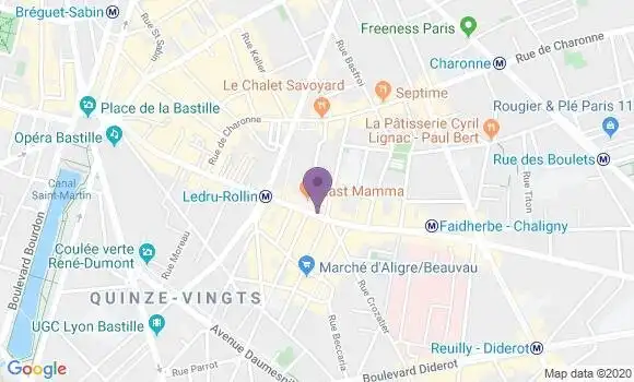 Localisation Banque Populaire Agence de Paris Saint Antoine