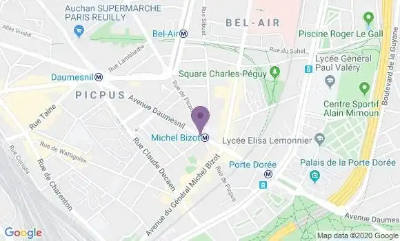 Localisation Banque Populaire Agence de Paris Daumesnil