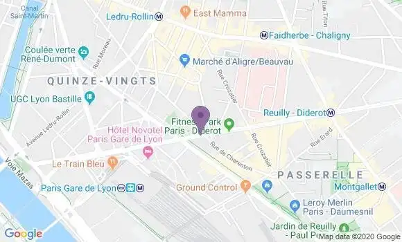 Localisation Banque Populaire Agence de Paris Diderot