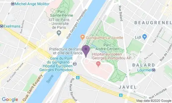 Localisation Banque Populaire Agence de Paris le Ponant