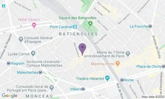 Localisation Banque Populaire Agence de Paris Legendre