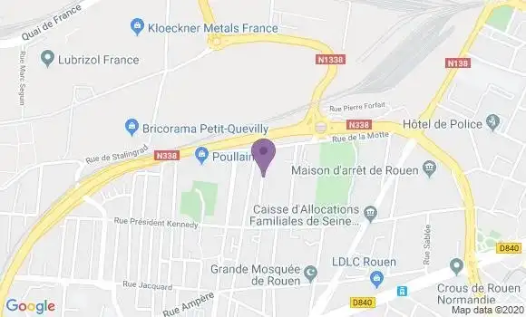 Localisation Banque Populaire Agence de Rouen