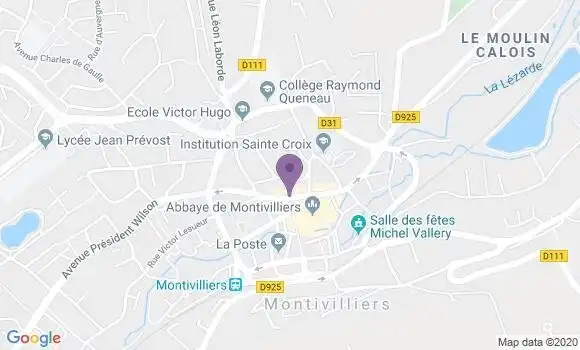 Localisation Banque Populaire Agence de Montivilliers