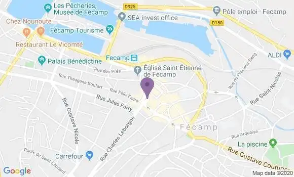 Localisation Banque Populaire Agence de Fécamp