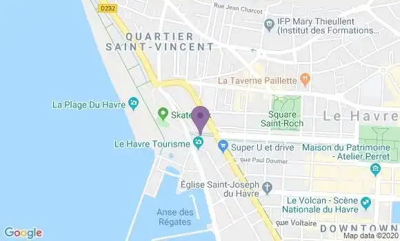 Localisation Banque Populaire Agence de Le Havre Crédit Maritime