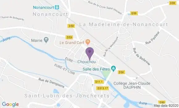 Localisation LCL Agence de Nonancourt