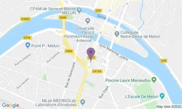 Localisation Banque Populaire Agence de Melun Saint Ambroise