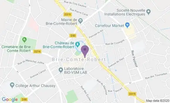 Localisation Banque Populaire Agence de Brie Comte Robert