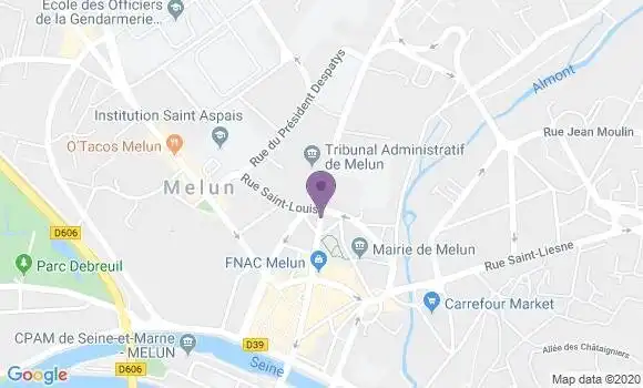 Localisation Banque Populaire Agence de Dammarie les Lys