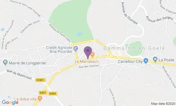 Localisation Banque Populaire Agence de Dammartin en Goële