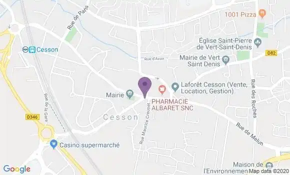 Localisation Banque Populaire Agence de Cesson