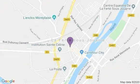 Localisation Banque Populaire Agence de La Ferté sous Jouarre