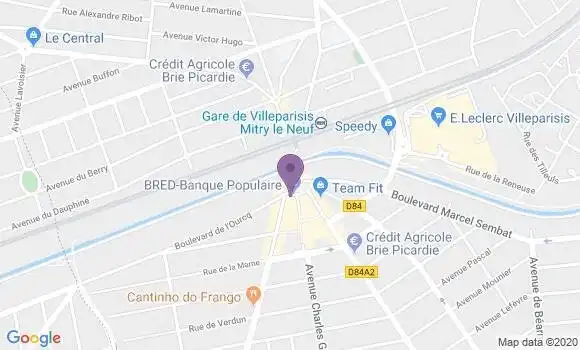 Localisation Banque Populaire Agence de Villeparisis