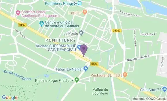 Localisation Banque Populaire Agence de Saint Fargeau Ponthierry
