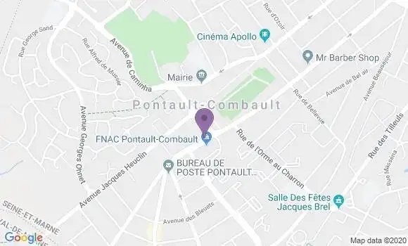 Localisation Banque Populaire Agence de Pontault Combault