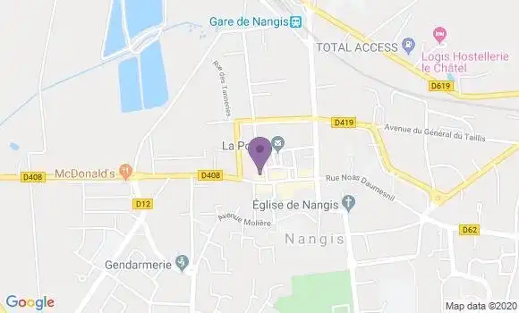 Localisation Banque Populaire Agence de Nangis
