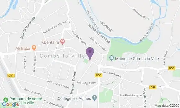Localisation Banque Populaire Agence de Combs la Ville