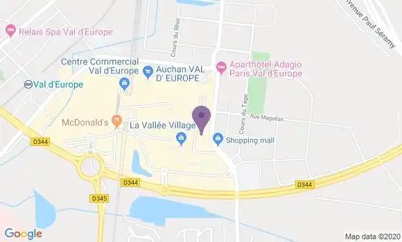Localisation Banque Populaire Agence de Serris