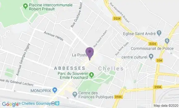 Localisation Banque Populaire Agence de Chelles