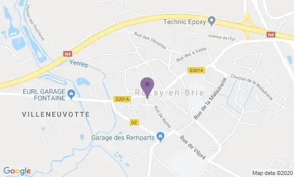 Localisation Banque Populaire Agence de Rozay en Brie