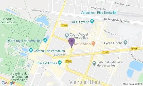 Localisation Banque Populaire Agence de Versailles Hoche