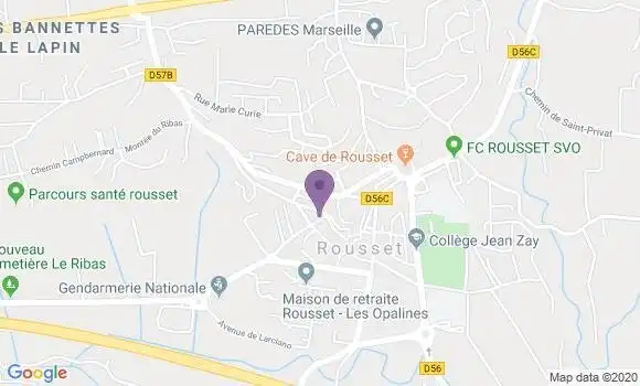 Localisation LCL Agence de Rousset