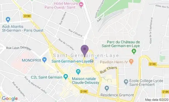 Localisation Banque Populaire Agence de Saint Germain en Laye Bel Air