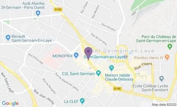 Localisation Banque Populaire Agence de Saint Germain en Laye