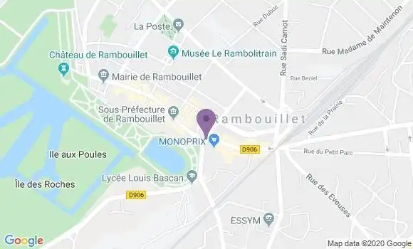 Localisation Banque Populaire Agence de Rambouillet
