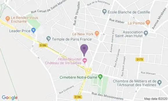 Localisation Banque Populaire Agence de Le Chesnay Ville