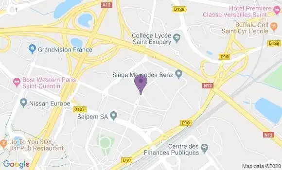 Localisation Banque Populaire Agence de Montigny le Bretonneux Pas du Lac
