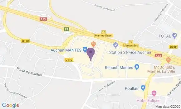 Localisation Banque Populaire Agence de Buchelay