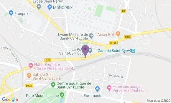Localisation Banque Populaire Agence de Saint Cyr l