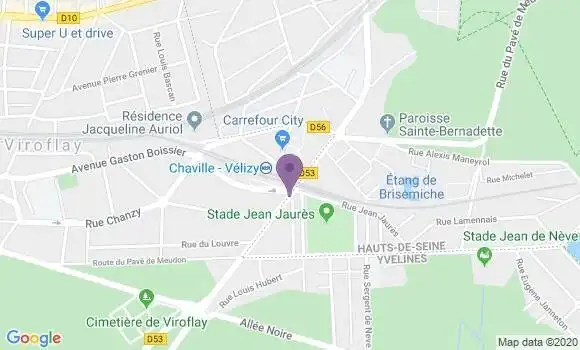 Localisation Banque Populaire Agence de Viroflay Gare