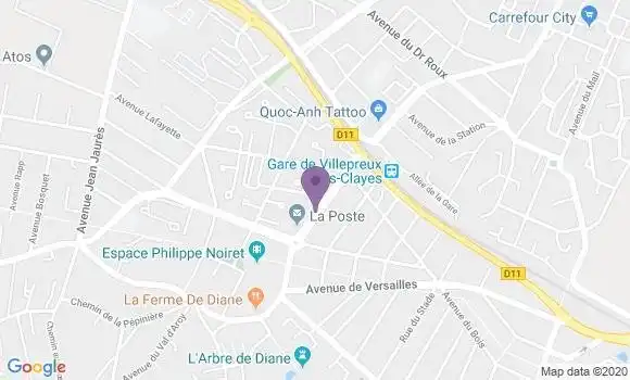 Localisation Banque Populaire Agence de Les Clayes sous Bois
