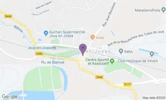 Localisation Banque Populaire Agence de Jouy en Josas