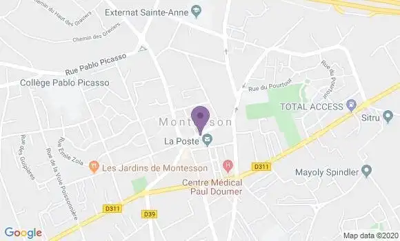 Localisation Banque Populaire Agence de Montesson