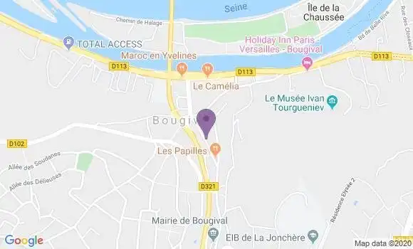 Localisation Banque Populaire Agence de Bougival