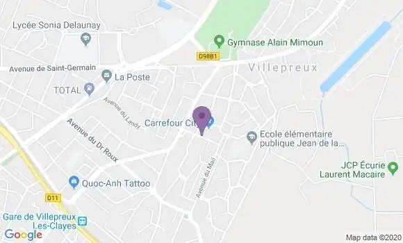 Localisation Banque Populaire Agence de Villepreux