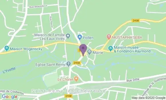 Localisation Banque Populaire Agence de Saint Rémy les Chevreuse