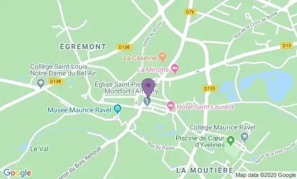 Localisation Banque Populaire Agence de Montfort l