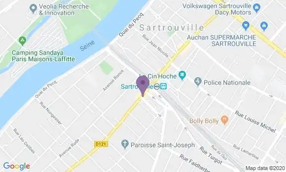 Localisation Banque Populaire Agence de Sartrouville Gare