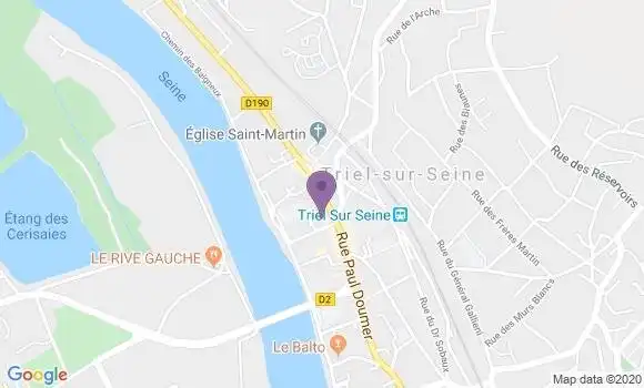 Localisation Banque Populaire Agence de Triel sur Seine