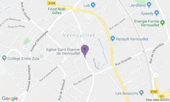 Localisation Banque Populaire Agence de Vernouillet