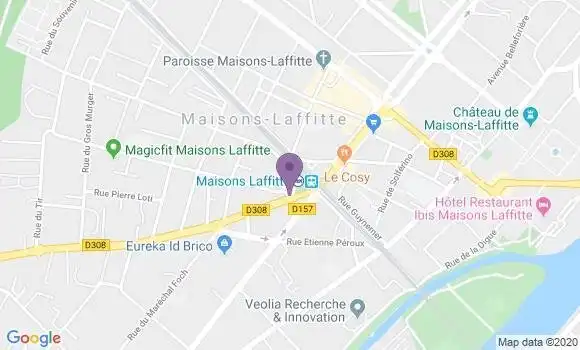Localisation Banque Populaire Agence de Maisons Laffitte