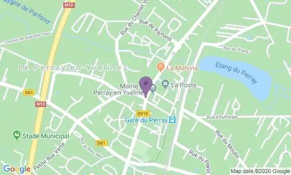 Localisation Banque Populaire Agence de Le Perray en Yvelines